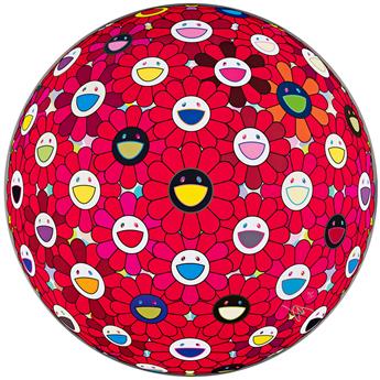 TAKASHI MURAKAMI Three color offset lithographs.